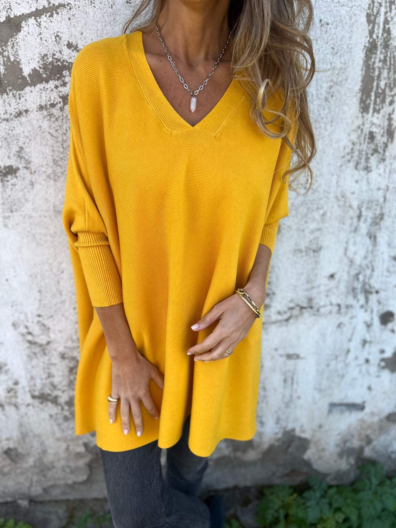 Céline I Pull Douillet Oversize Col V