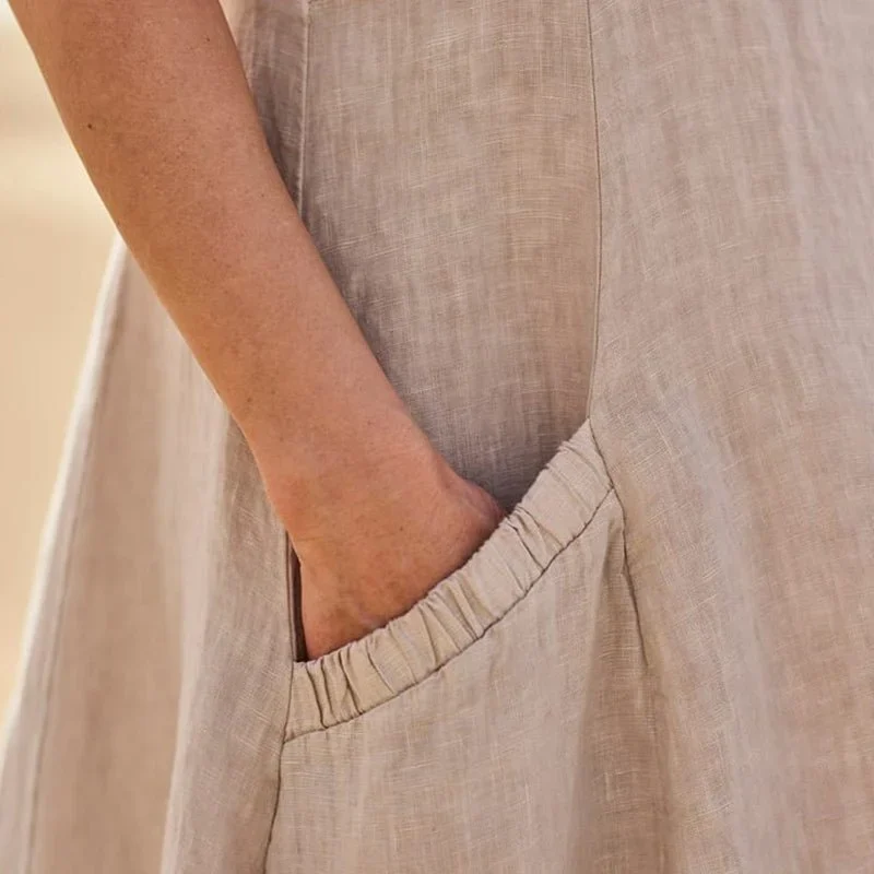 Natsi™ | Robe Élégante en Lin et Coton (La meilleure qualité)