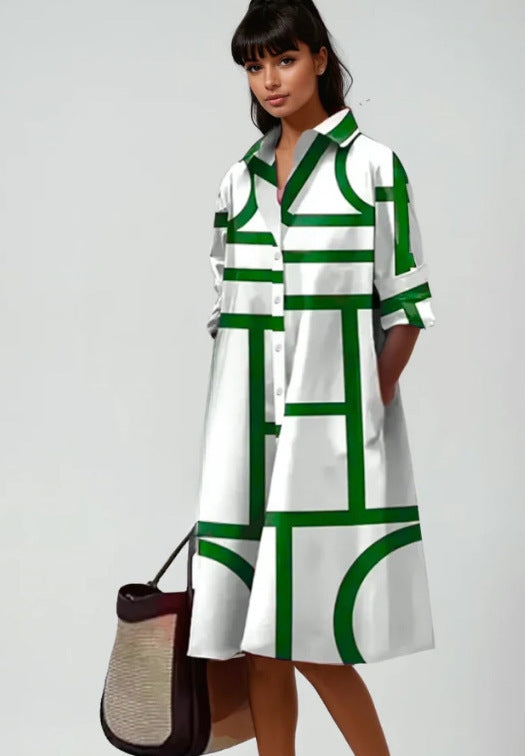 Brigitte™ | Robe Midi Luxe pour une Élégance Naturelle