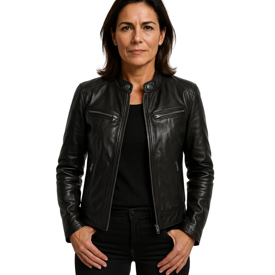 Romain™ I Veste en Cuir Élégante