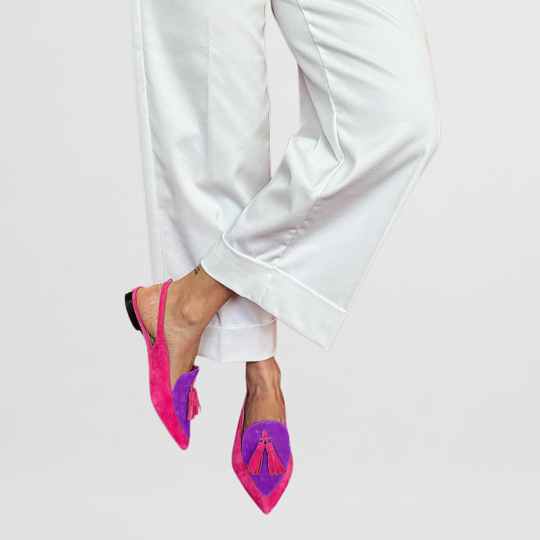 Juliette | Slingbacks à pompons