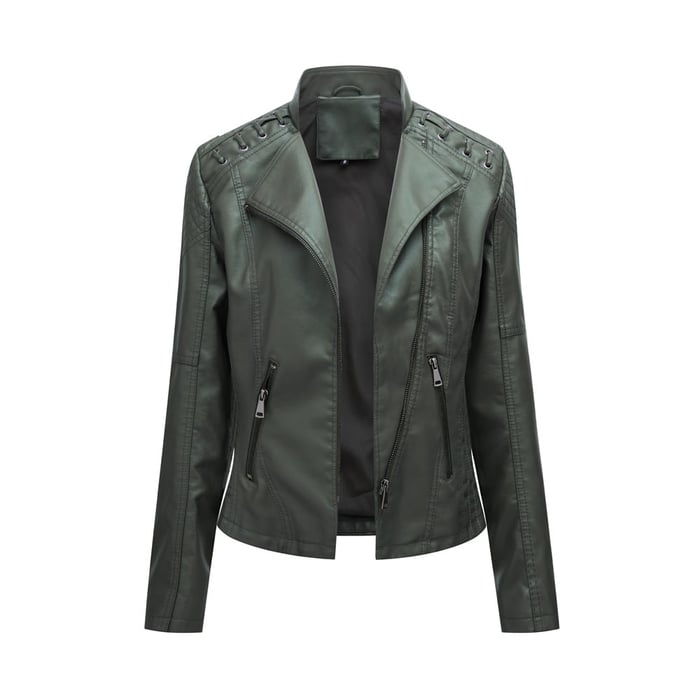 Aveline™ | Veste en similicuir élégante