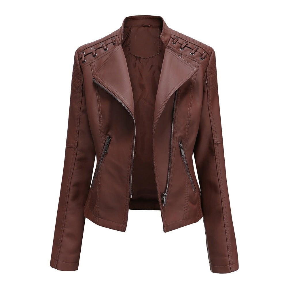 Aveline™ | Veste en similicuir élégante