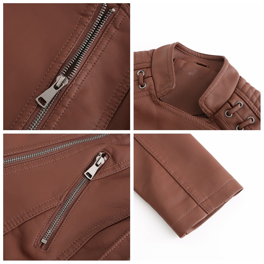 Aveline™ | Veste en similicuir élégante