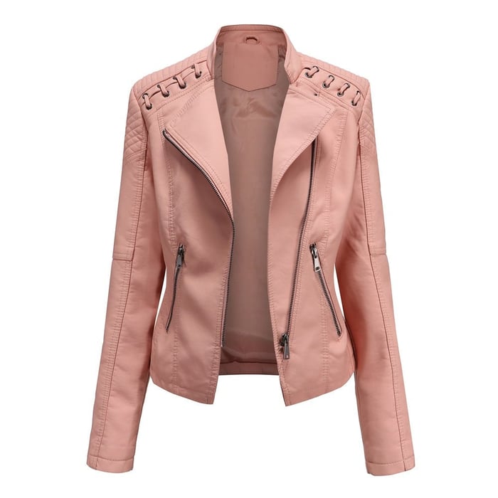 Aveline™ | Veste en similicuir élégante