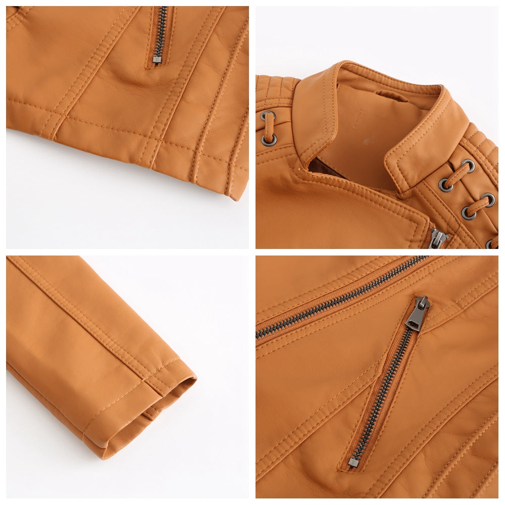 Aveline™ | Veste en similicuir élégante