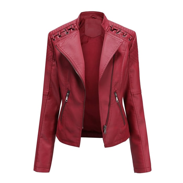Aveline™ | Veste en similicuir élégante