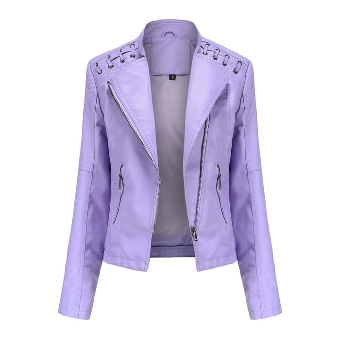 Aveline™ | Veste en similicuir élégante