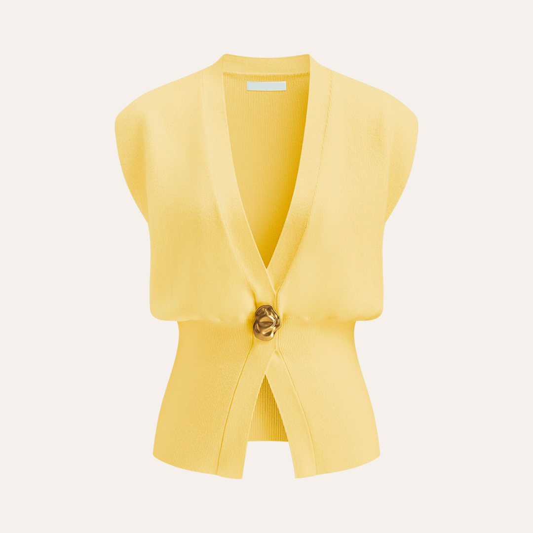 Gilet sans manches à un bouton