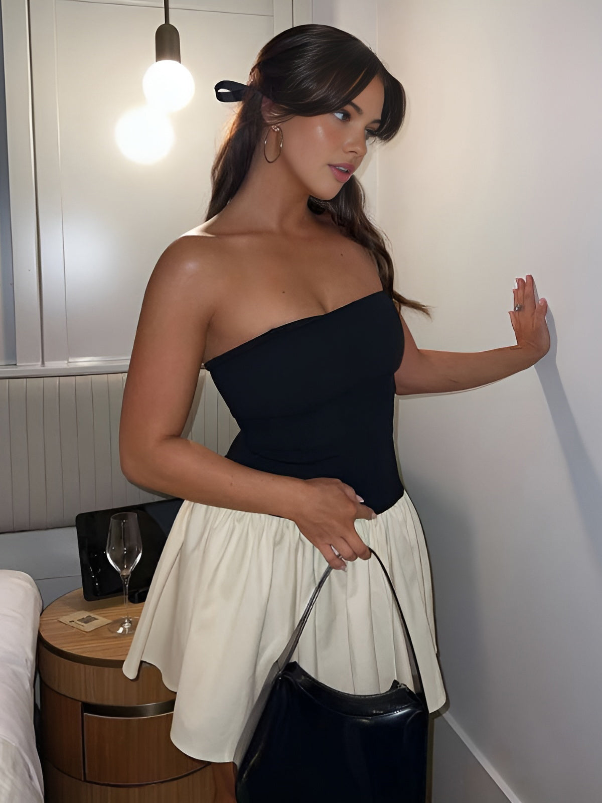 Amaraine™ I Robe patchwork courte