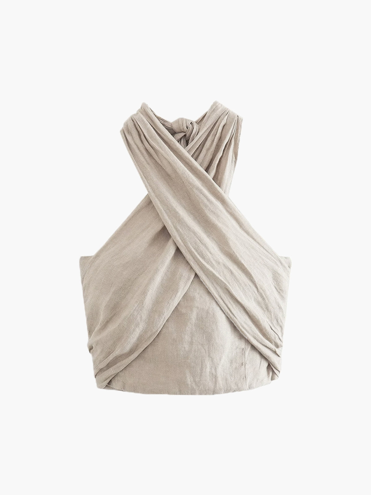 Amaraine™ I Débardeur croisé en coton et lin