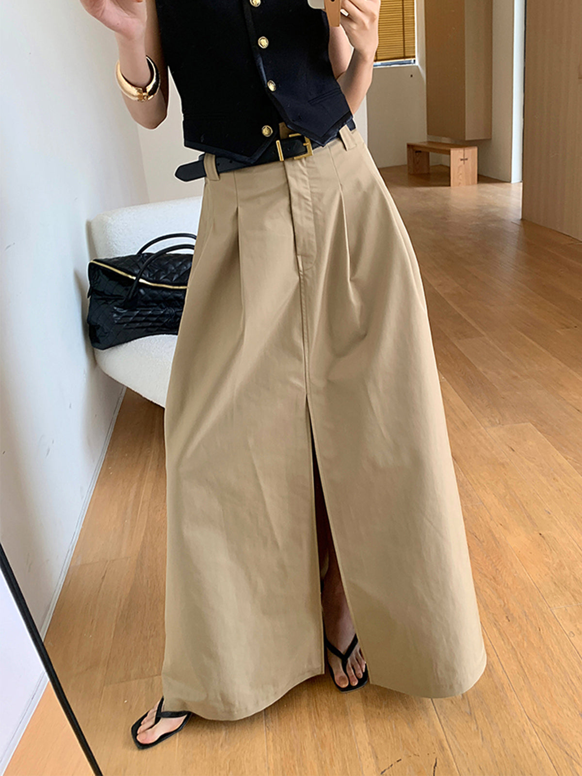 Amaraine™ I Jupe maxi coton évasée