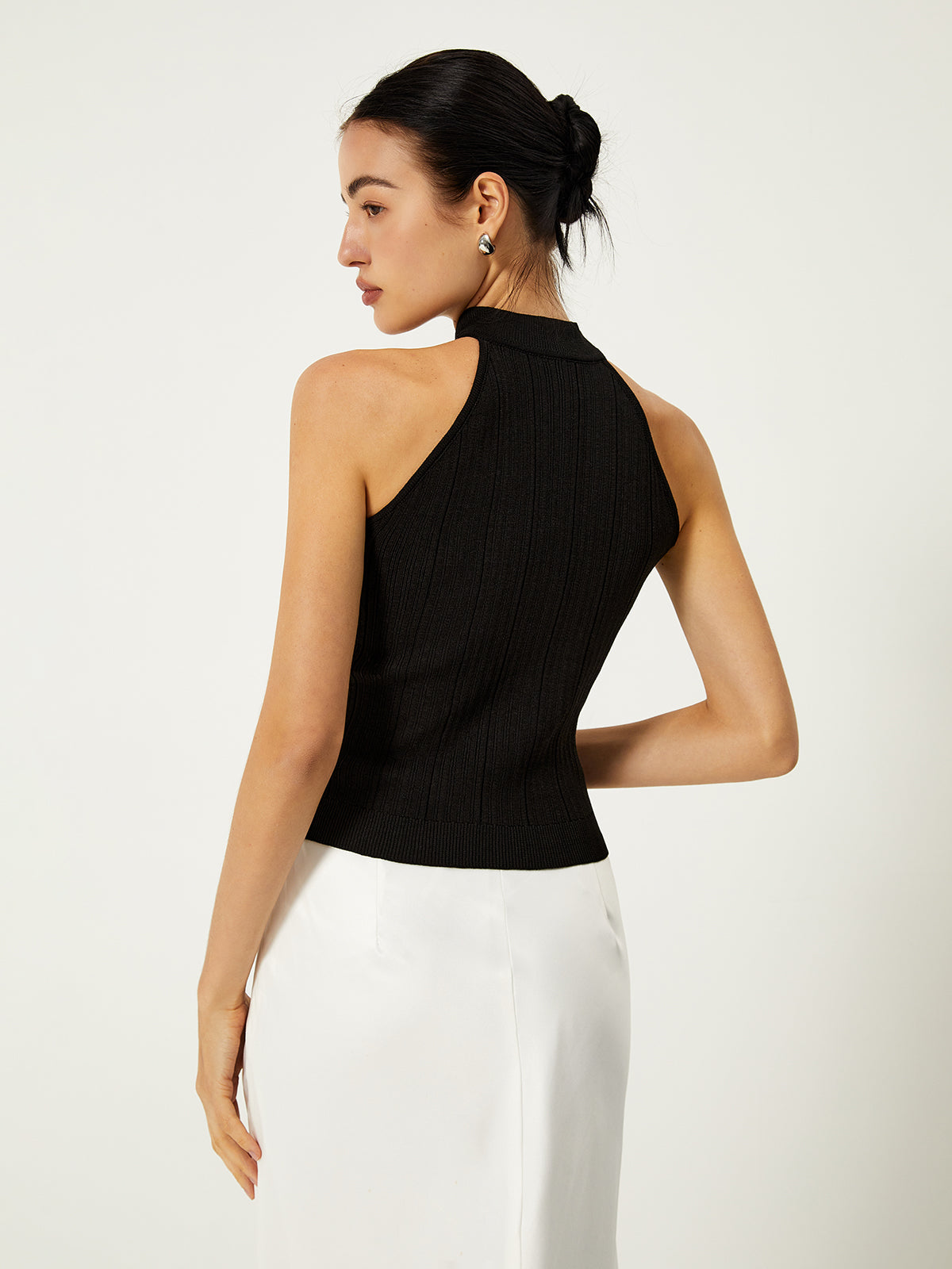 Amaraine™ I Gilet chic à boutons uniques