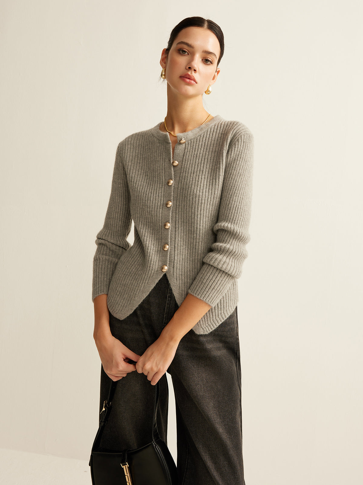 Amaraine™ I Cardigan élégant à fente