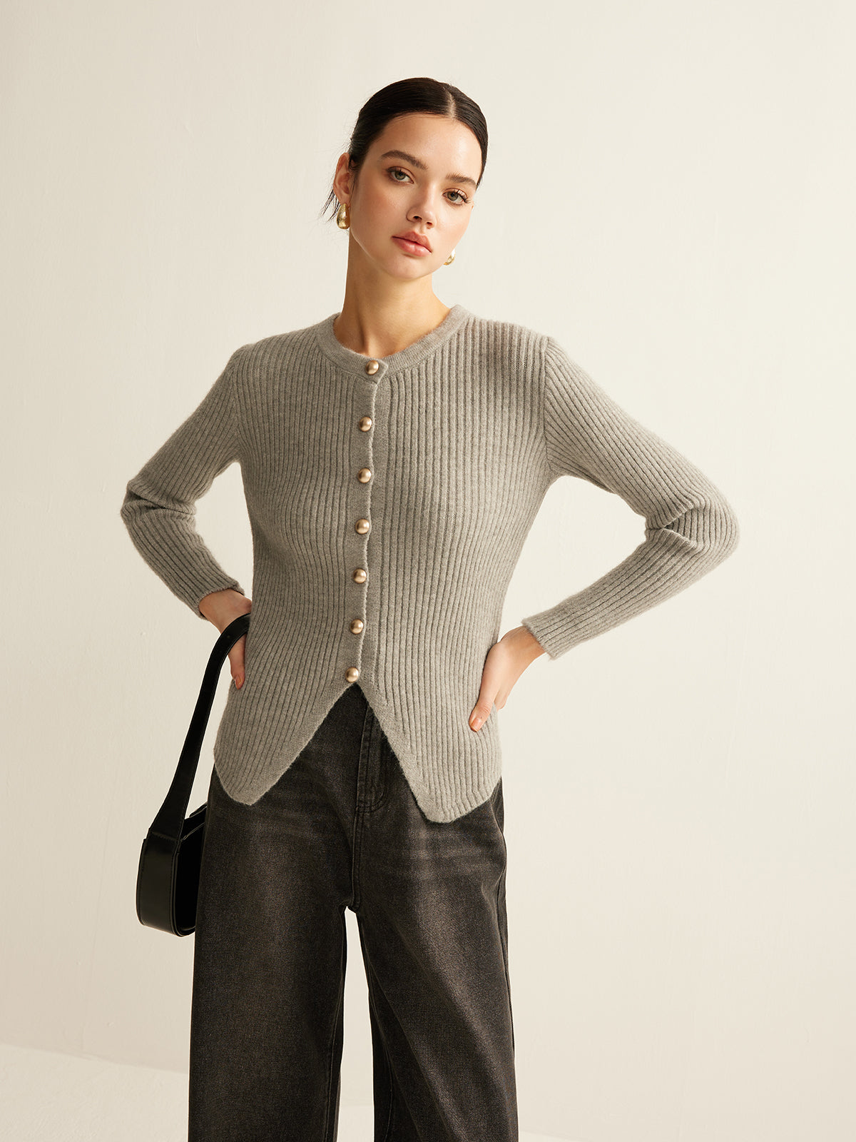 Amaraine™ I Cardigan élégant à fente