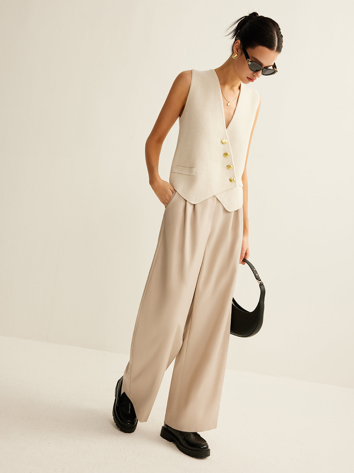 Amaraine™ I Gilet asymétrique élégant