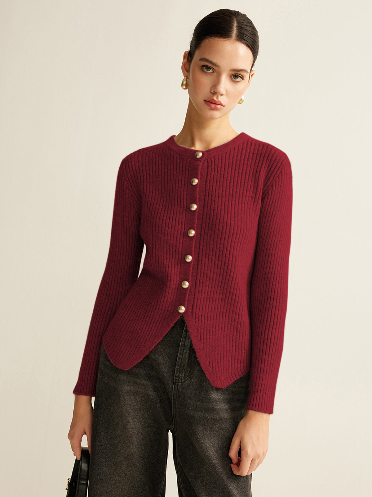 Amaraine™ I Cardigan élégant à fente
