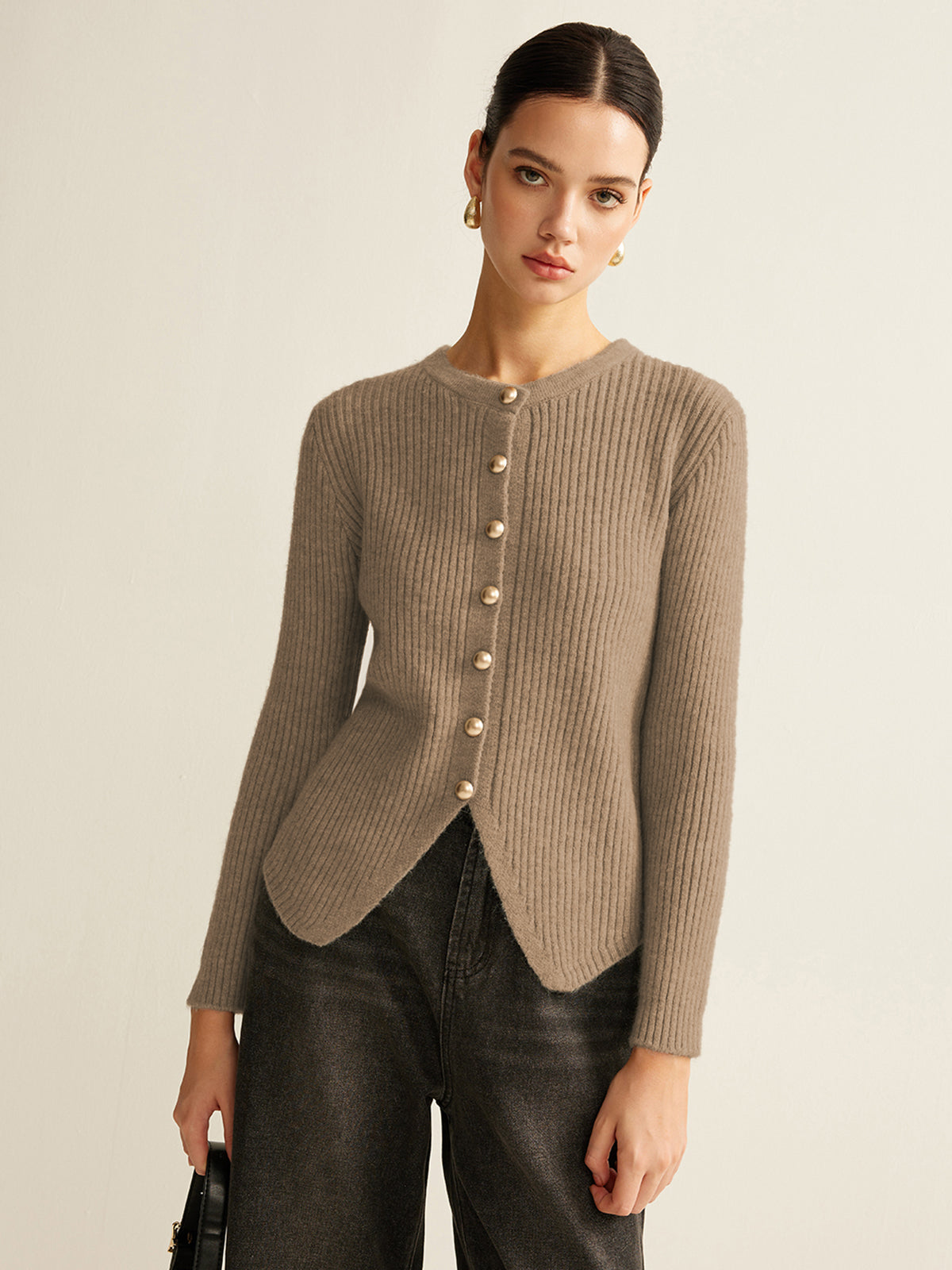 Amaraine™ I Cardigan élégant à fente