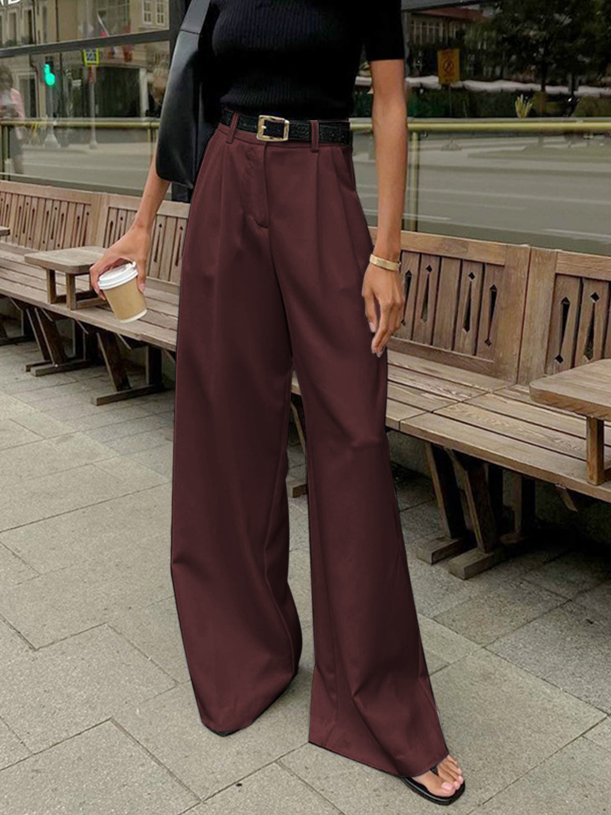 Amaraine™ I Pantalon évasé élégant
