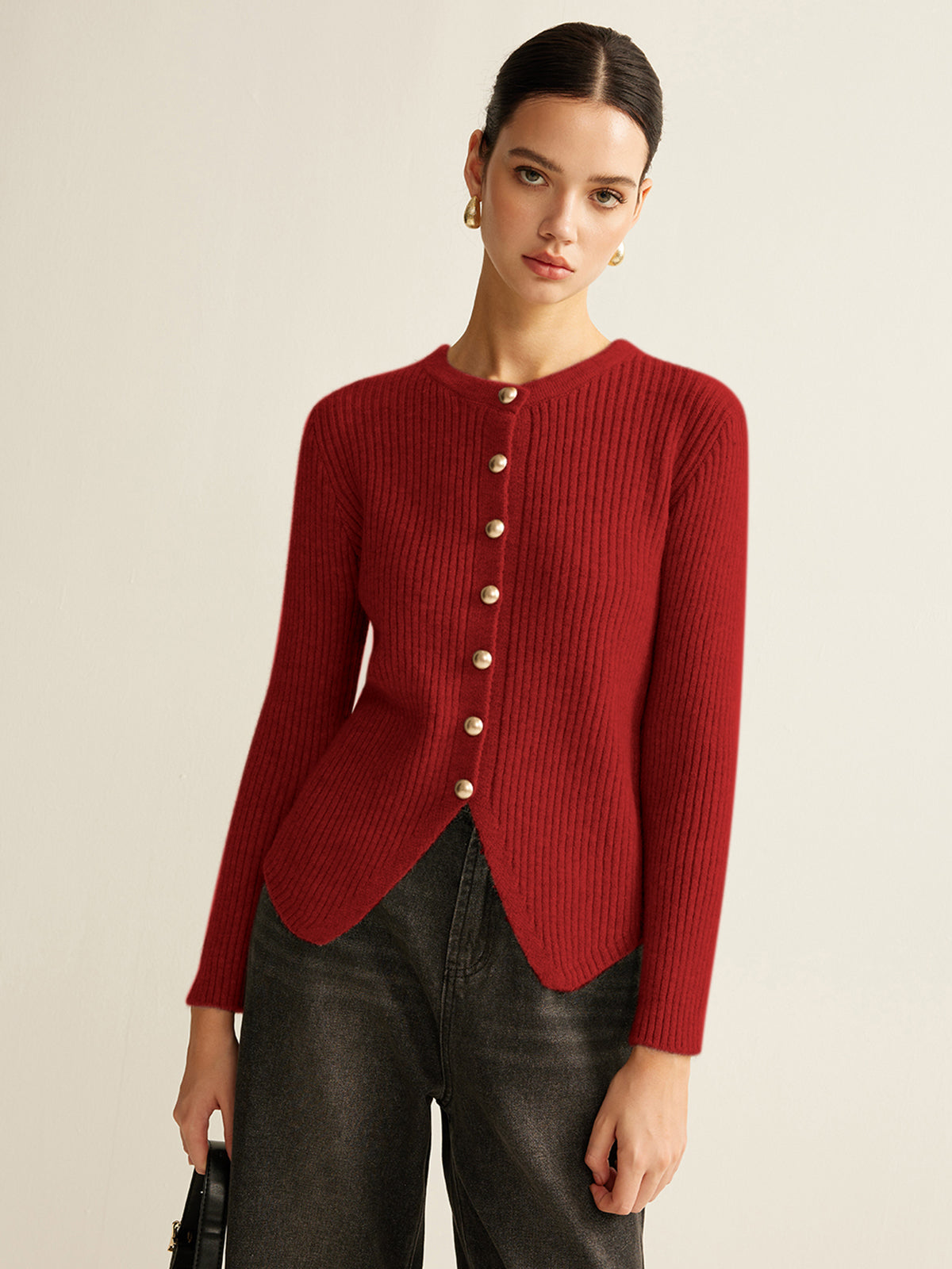 Amaraine™ I Cardigan élégant à fente