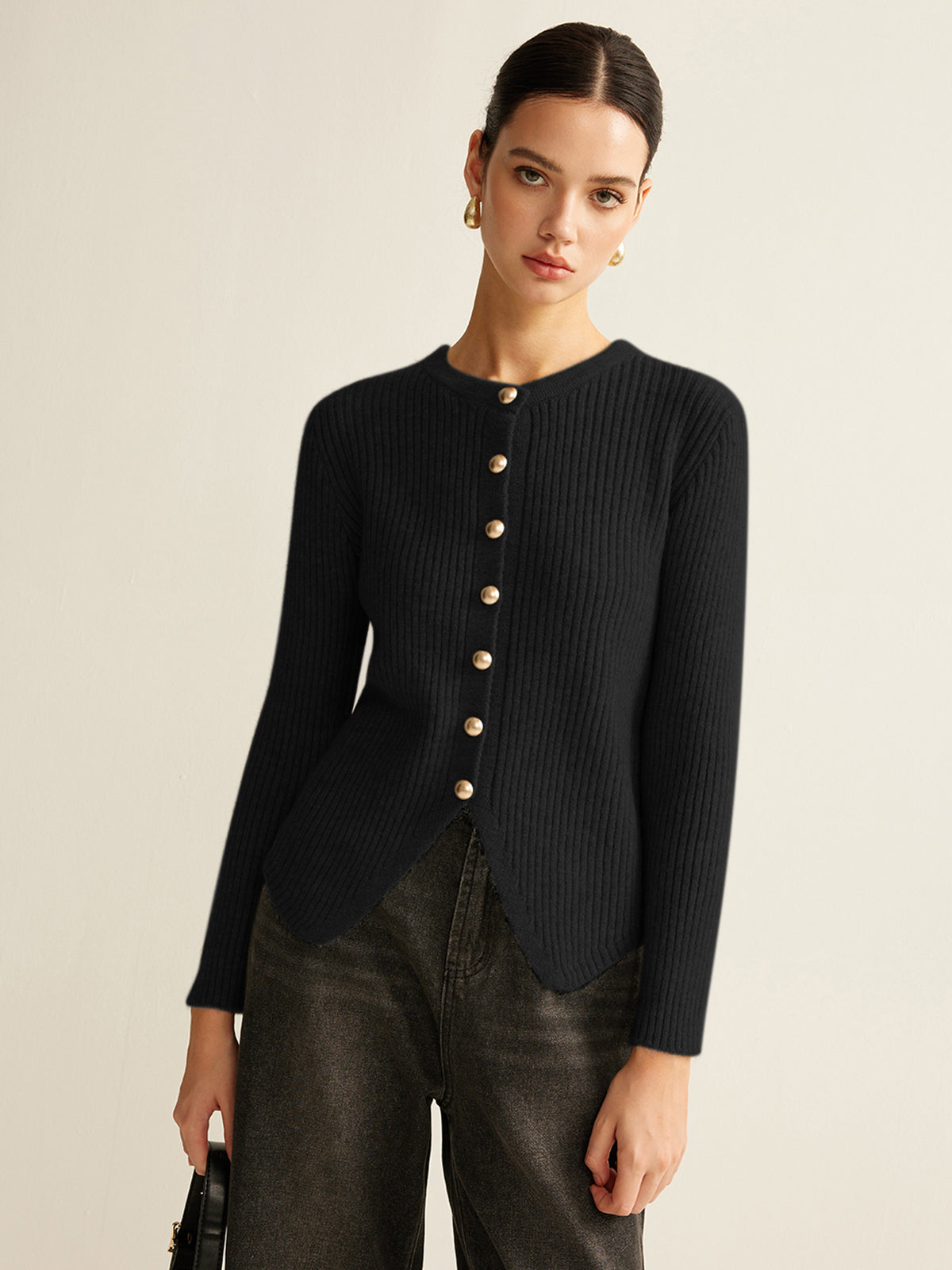 Amaraine™ I Cardigan élégant à fente