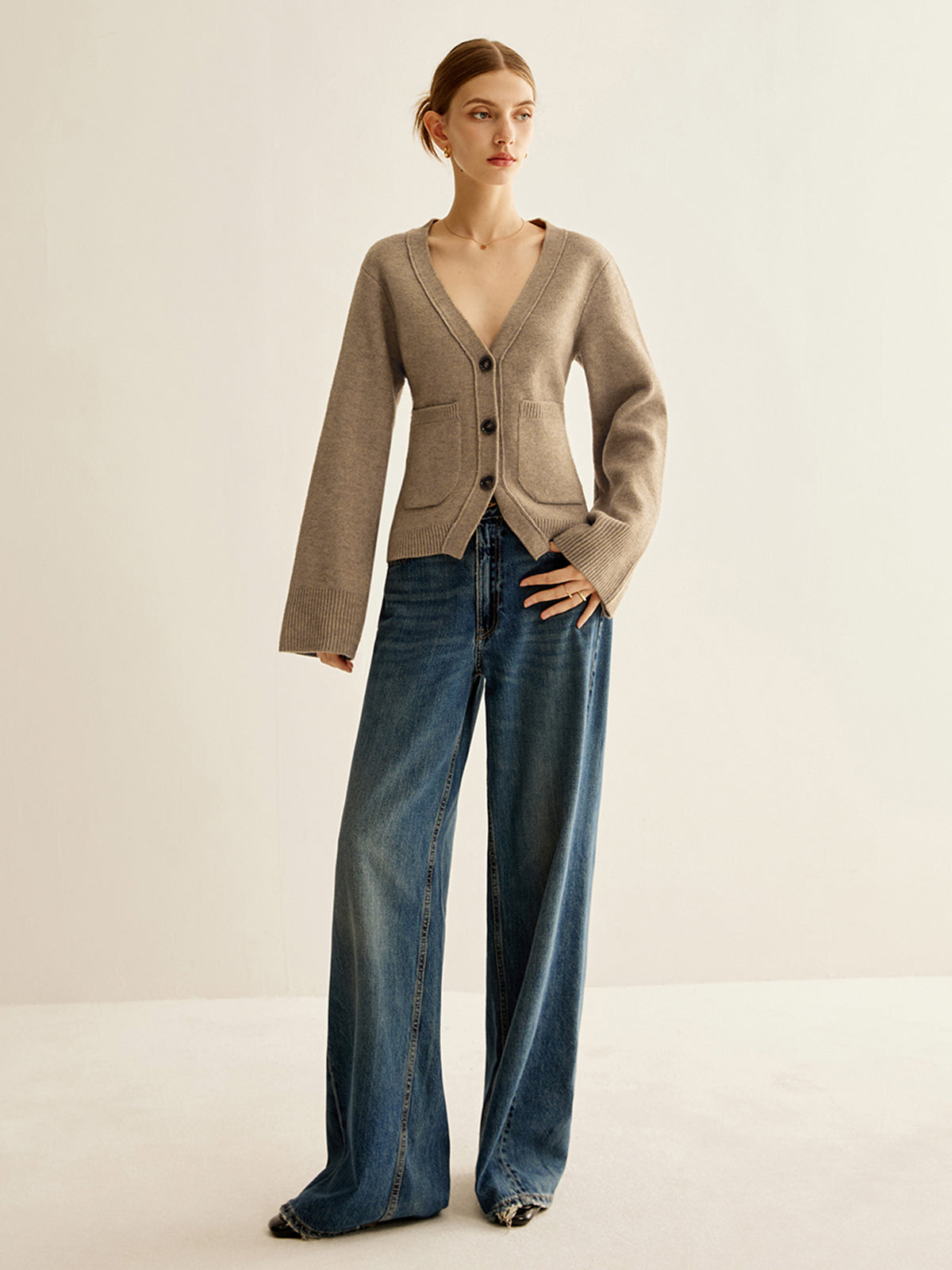 Amaraine™ I Cardigan élégant à col en V