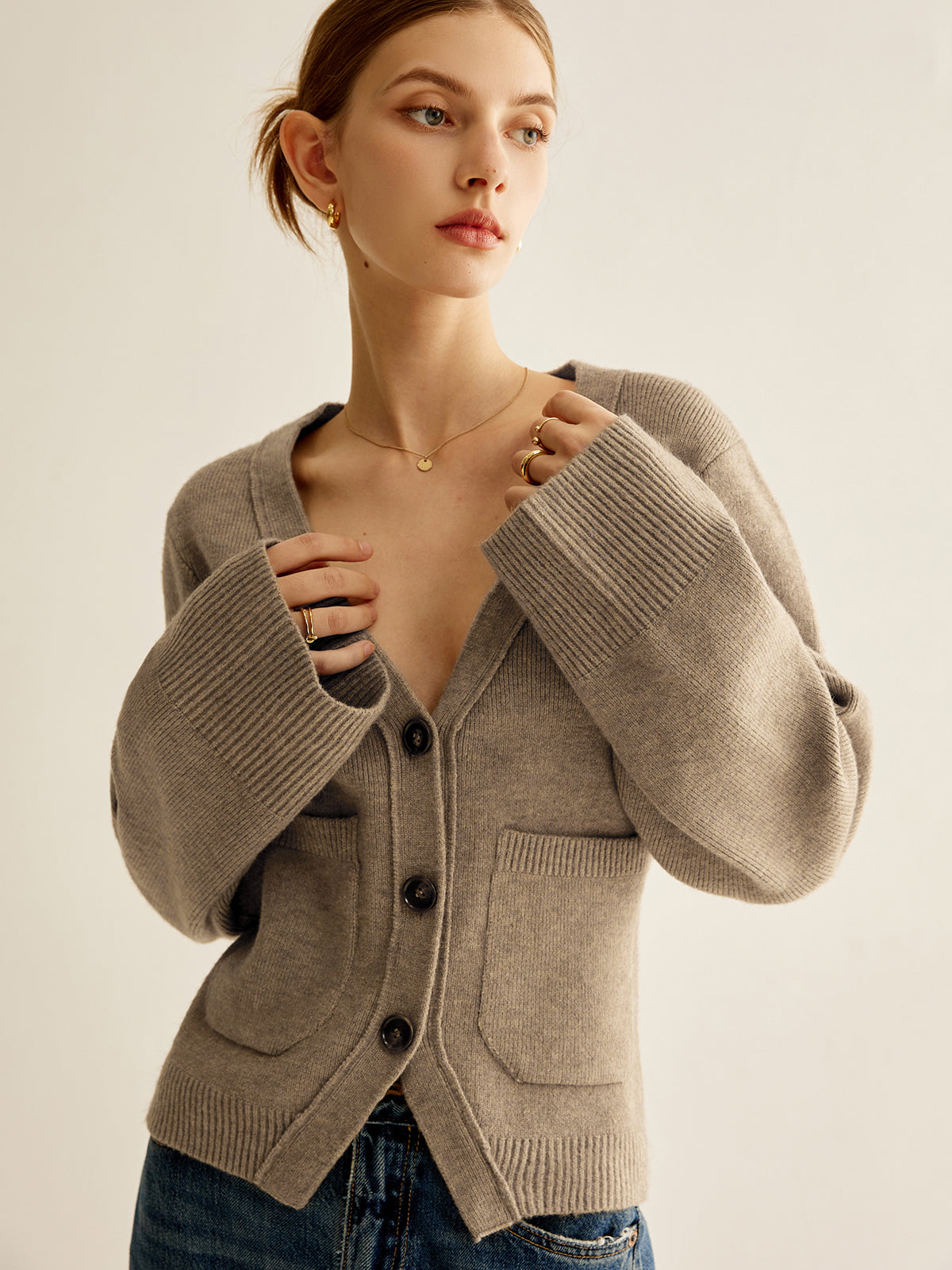 Amaraine™ I Cardigan élégant à col en V