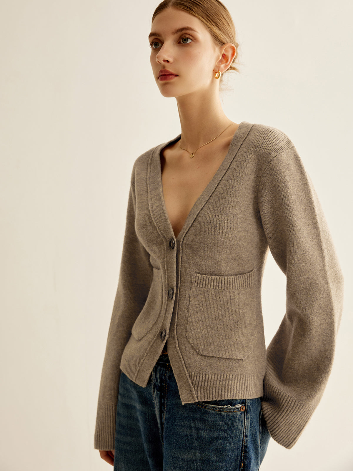 Amaraine™ I Cardigan élégant à col en V