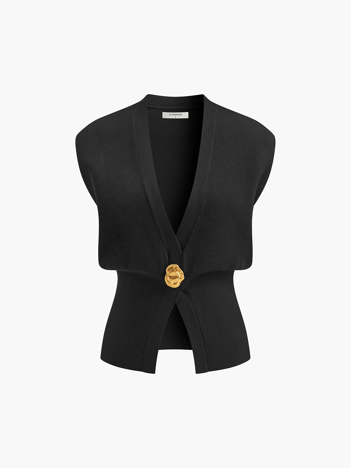 Amaraine™ I Gilet tricoté à détails élégants