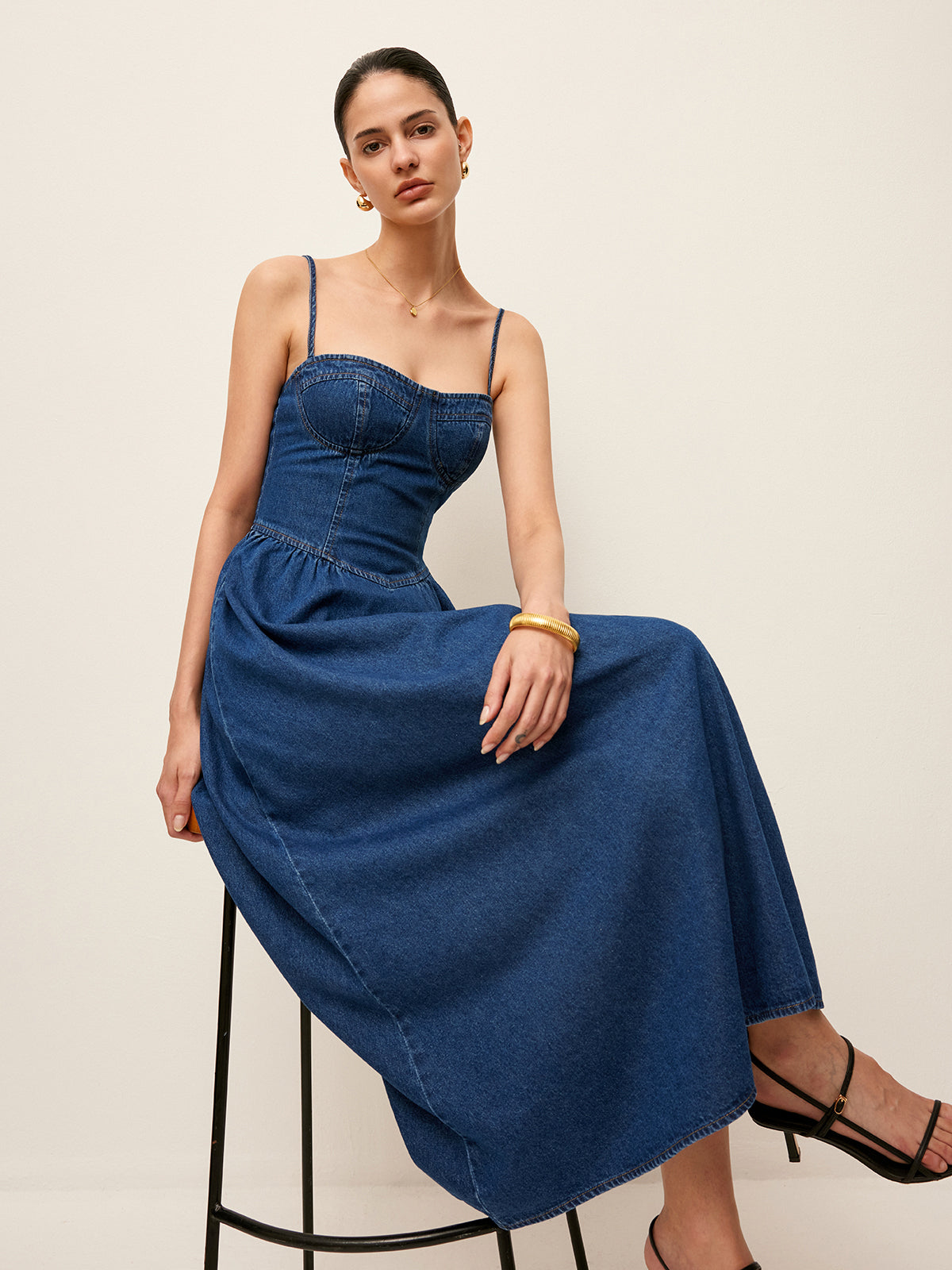 Amaraine™ I Robe jean cœur