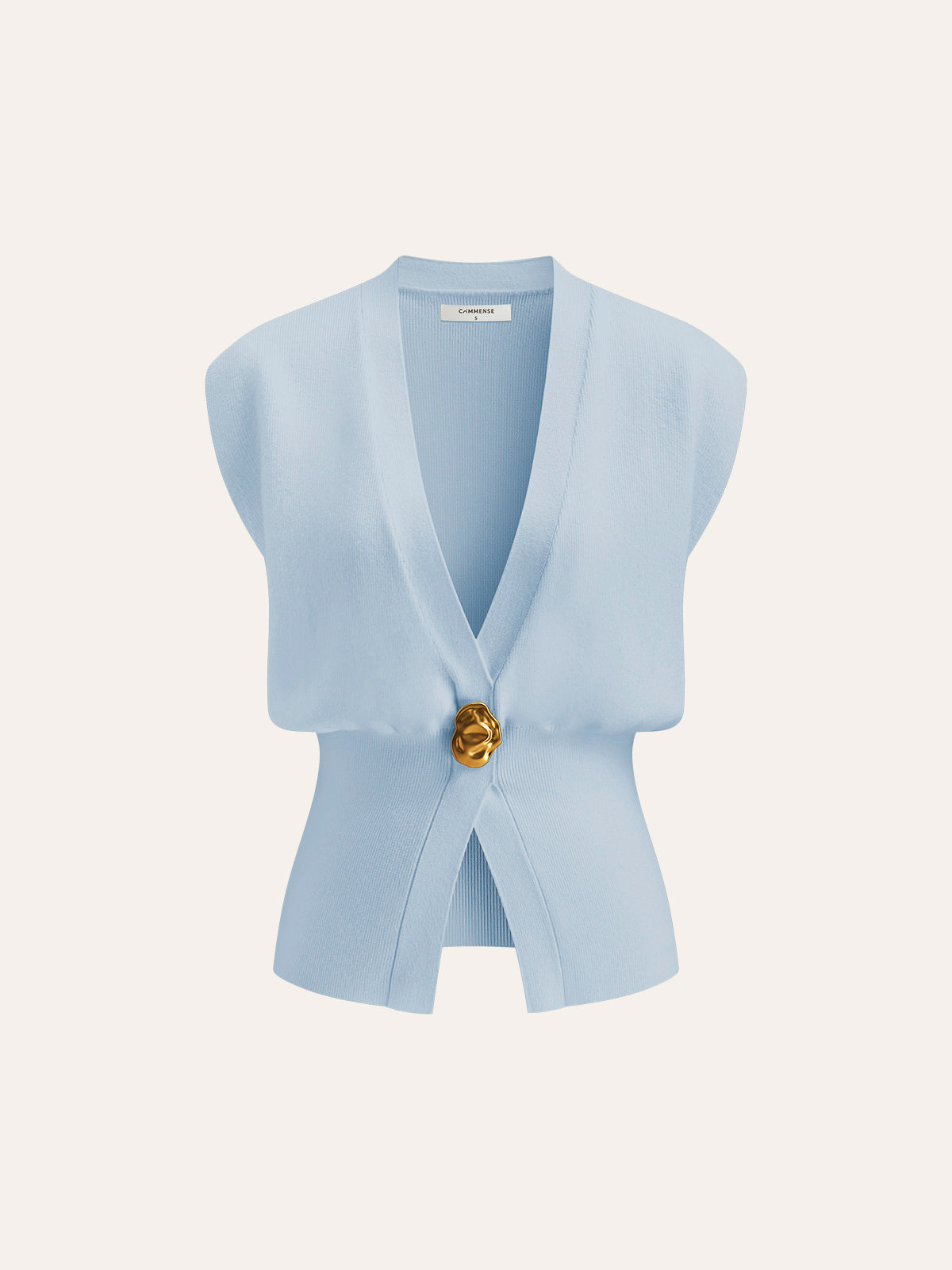 Amaraine™ I Gilet tricoté à détails élégants
