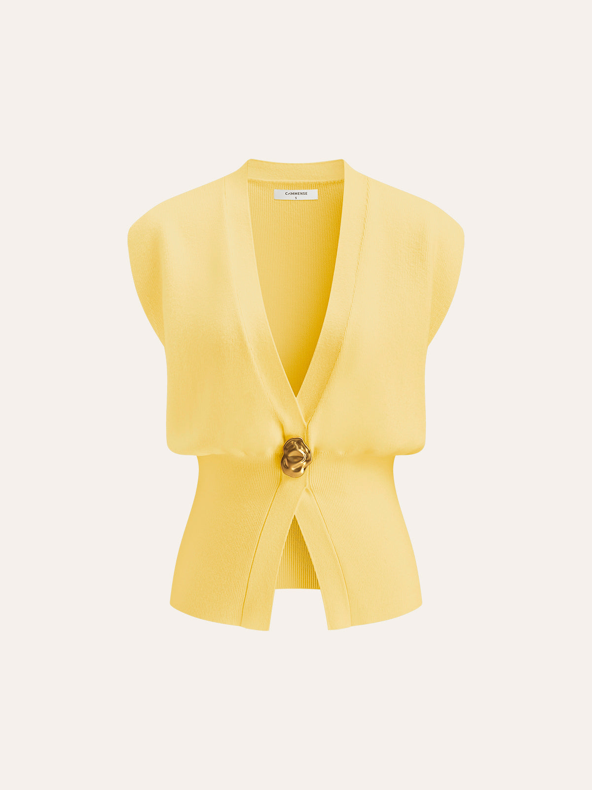 Amaraine™ I Gilet tricoté à détails élégants