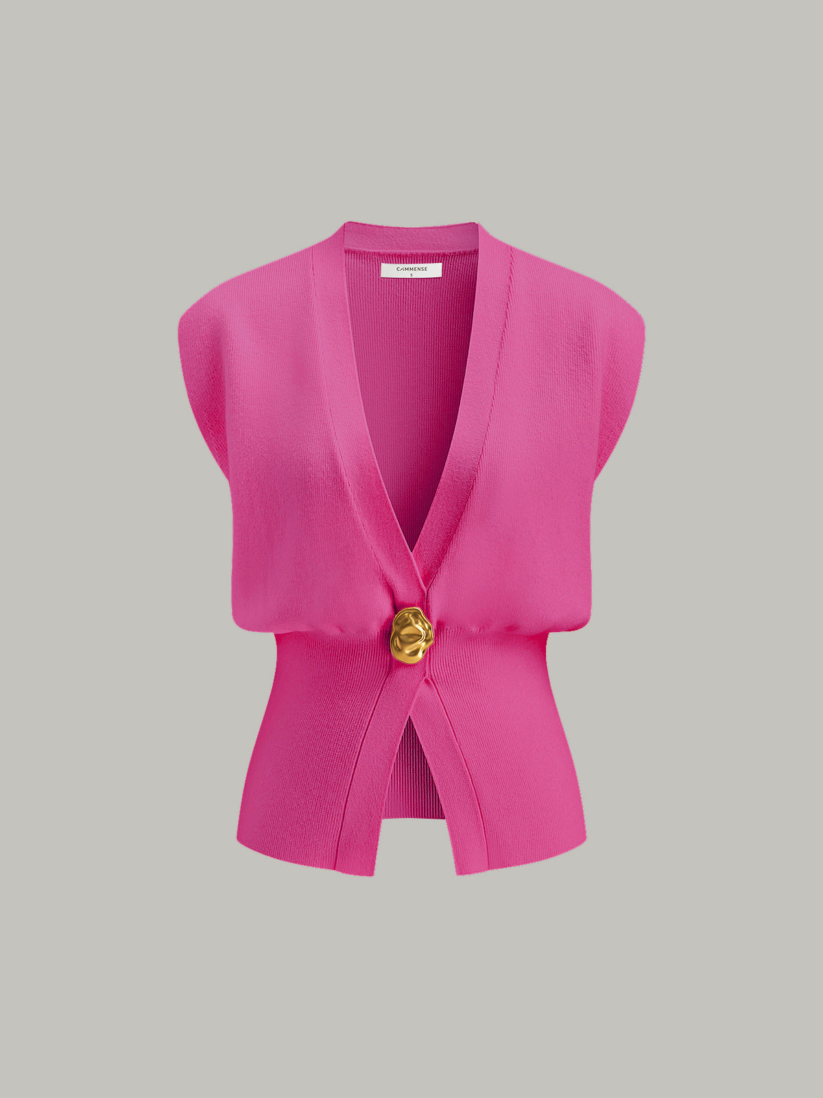 Amaraine™ I Gilet tricoté à détails élégants