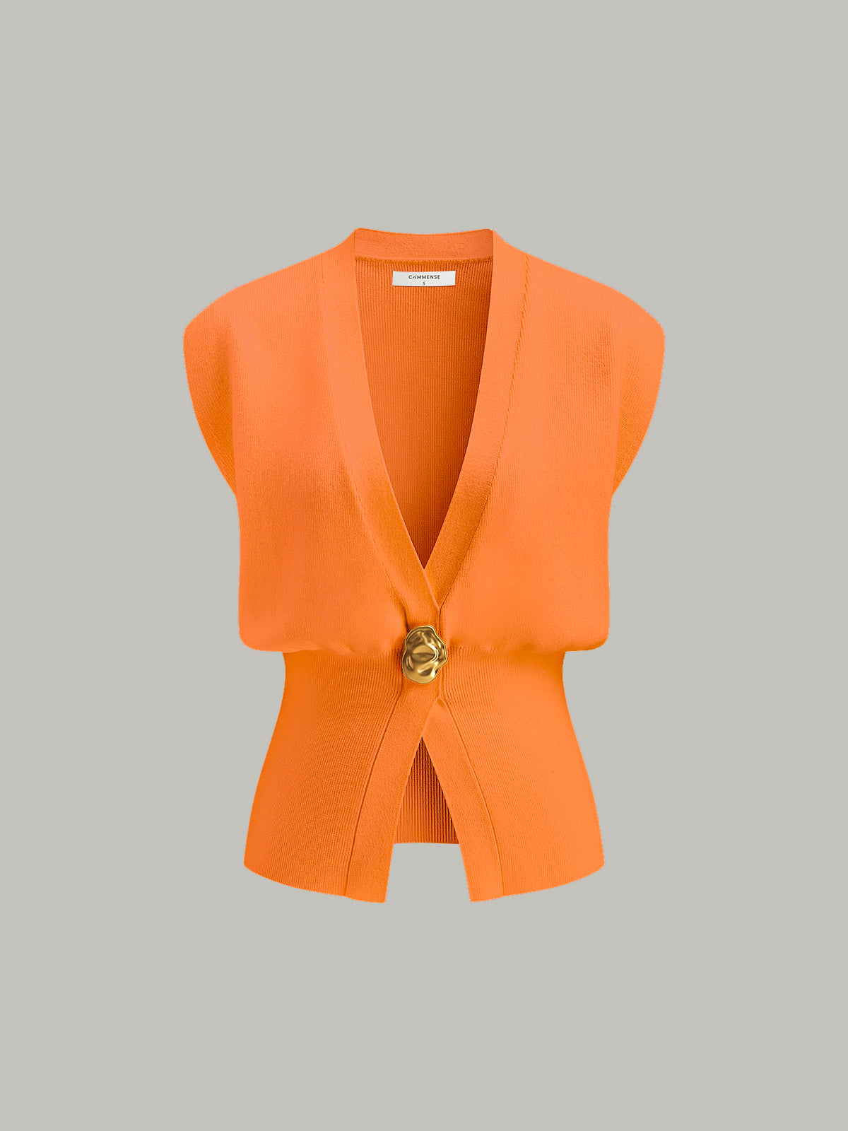 Amaraine™ I Gilet tricoté à détails élégants