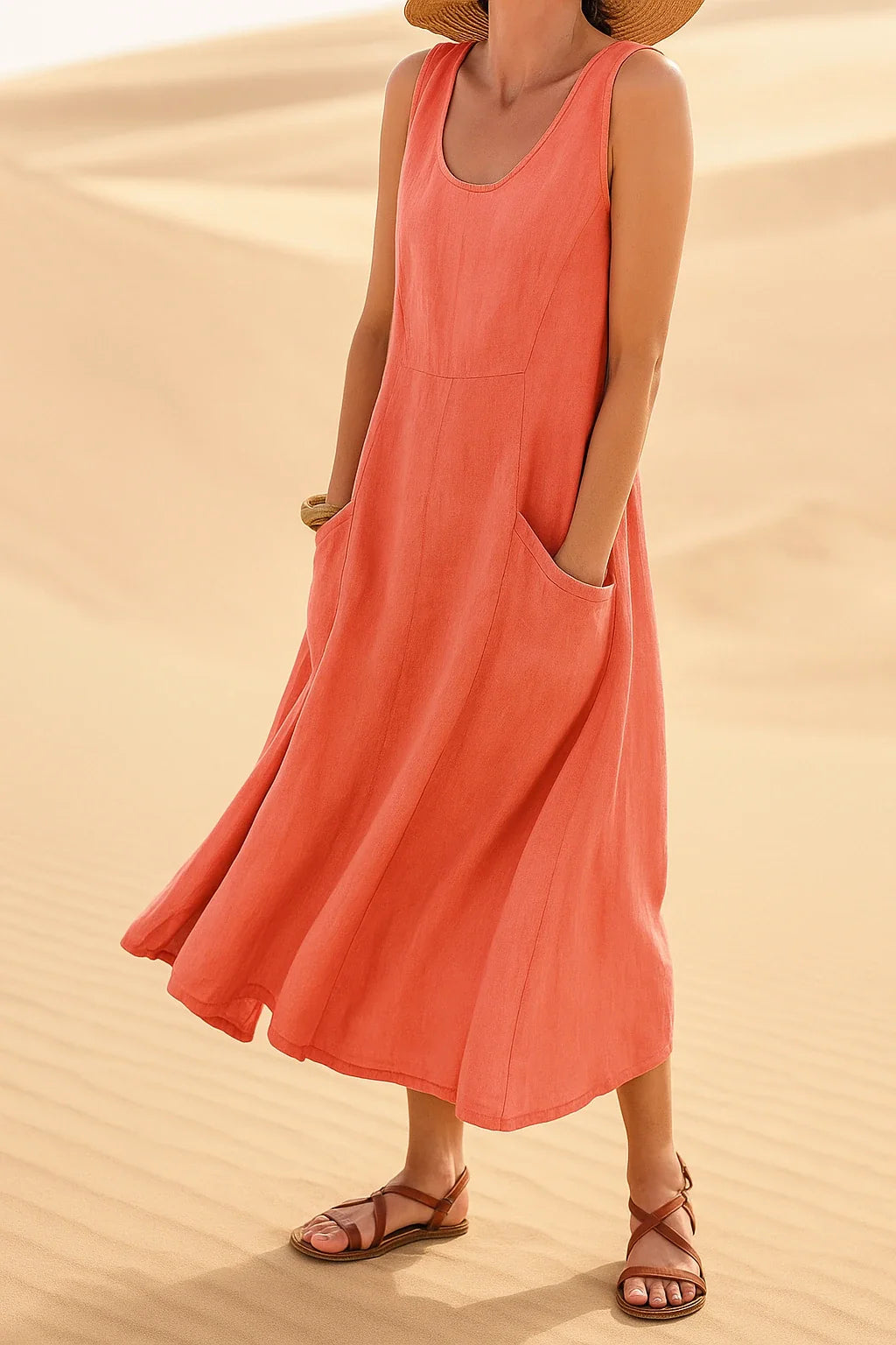 Natsi™ | Robe Élégante en Lin et Coton (La meilleure qualité)