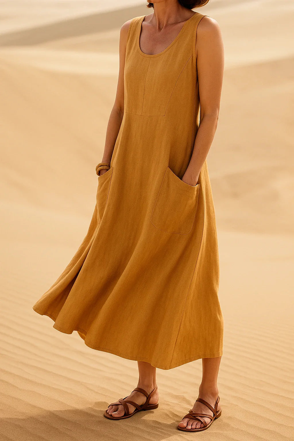 Natsi™ | Robe Élégante en Lin et Coton (La meilleure qualité)