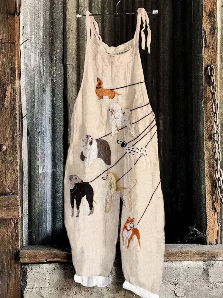 Nioucha – Salopette Vintage pour Femmes pour les amoureux des animaux