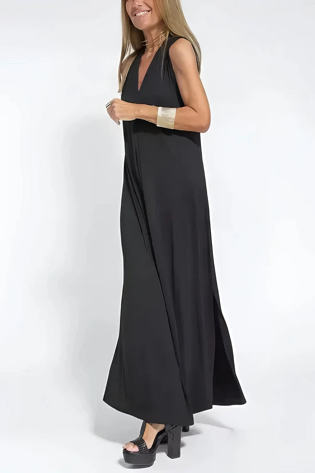 ELISE | Robe Longue Élégante avec Gilet Assorti Offert