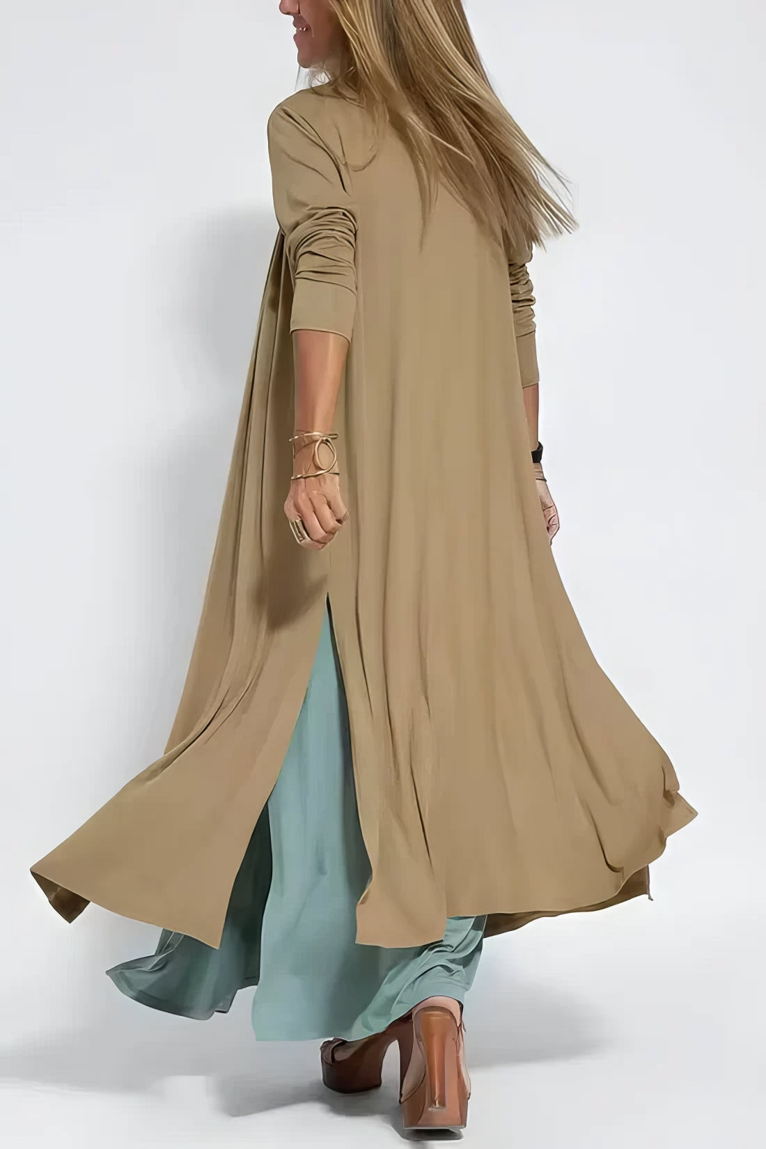 ELISE | Robe Longue Élégante avec Gilet Assorti Offert