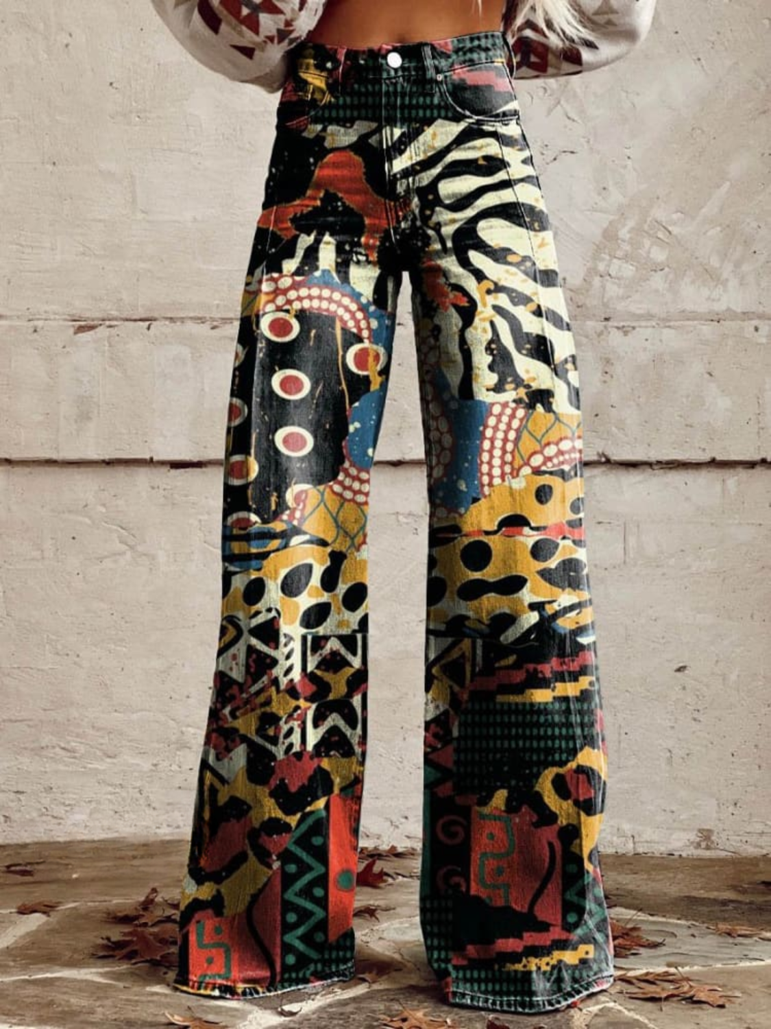 Amaraine™ I Pantalons Élégants à Motif Artistique Audacieux