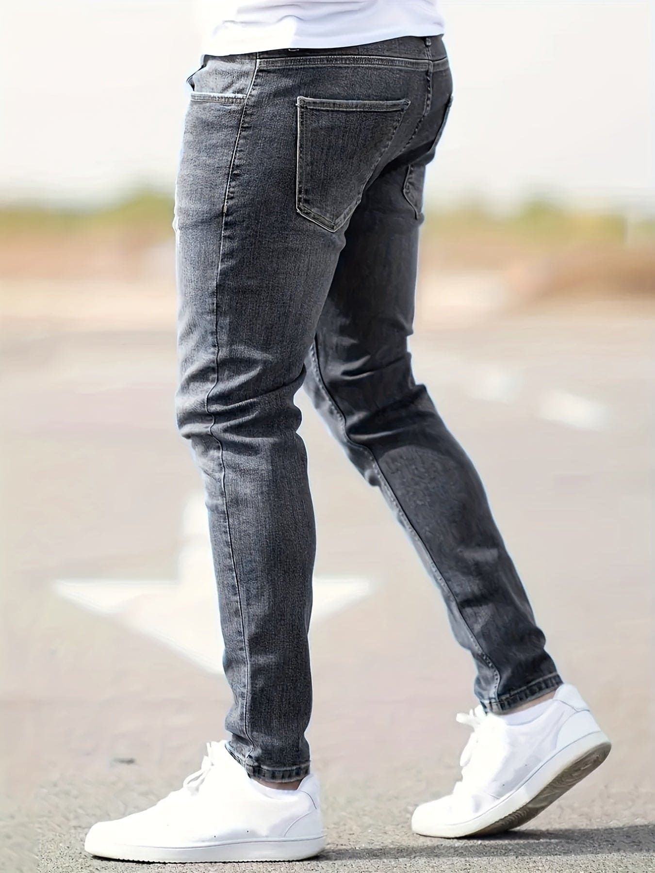 Olivier™ I Pantalon Jean Chic avec Détails Effilochés