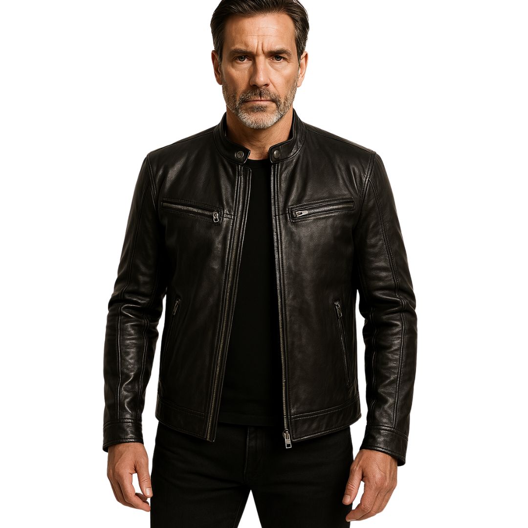 Romain™ I Veste en Cuir Élégante