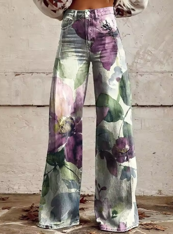 Amaraine™ I Pantalons Boho Élégance Vintage