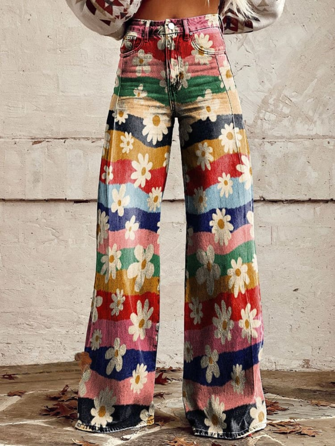 Amaraine™ I Pantalons Floraux Élégance Confort