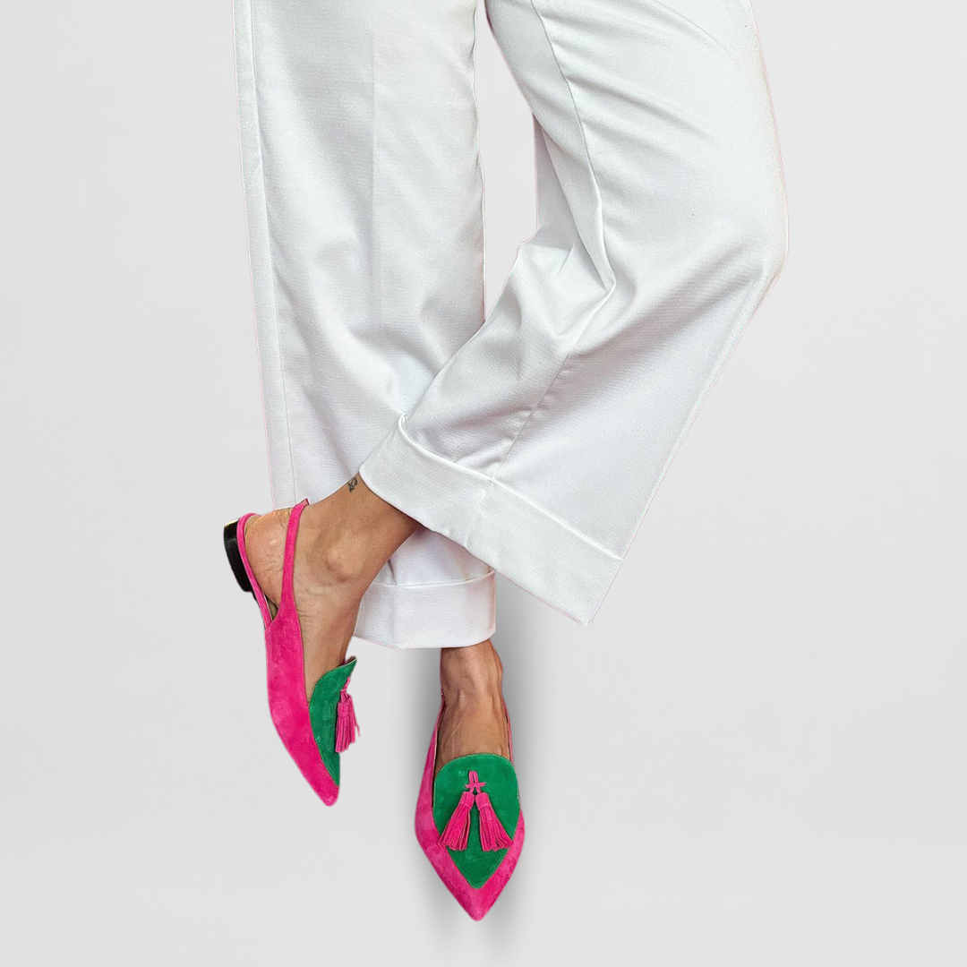 Juliette | Slingbacks à pompons