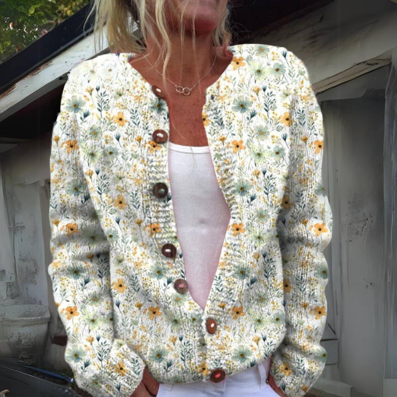 Julie™ I Cardigan Floral Élégance