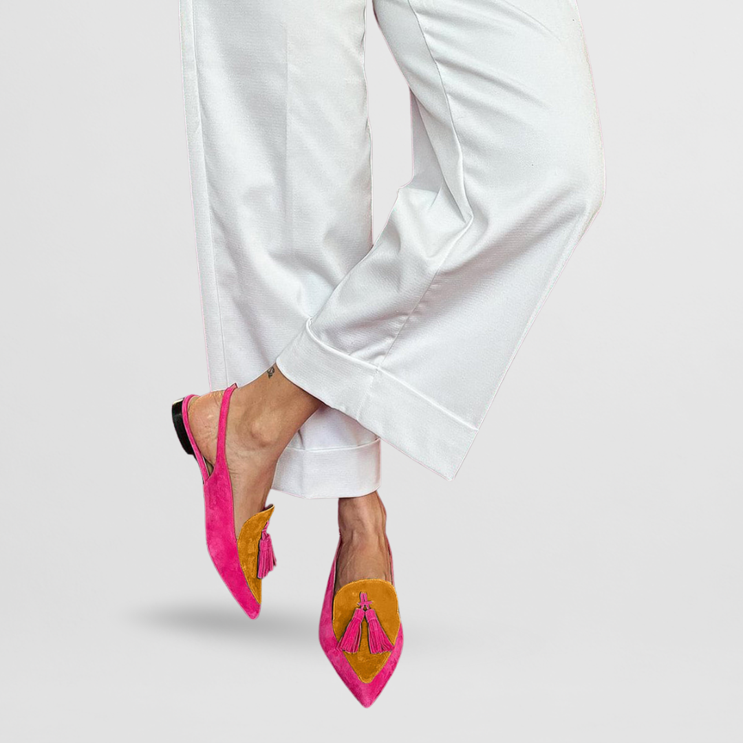 Juliette | Slingbacks à pompons