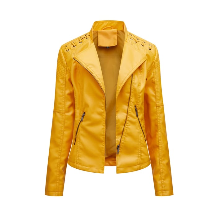Aveline™ | Veste en similicuir élégante