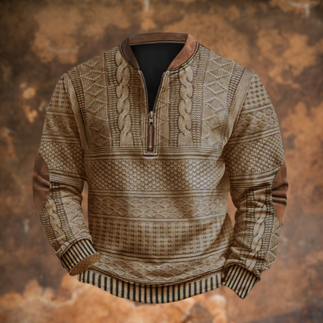 Anton™ I Pull en Tricot avec Détail de Zip