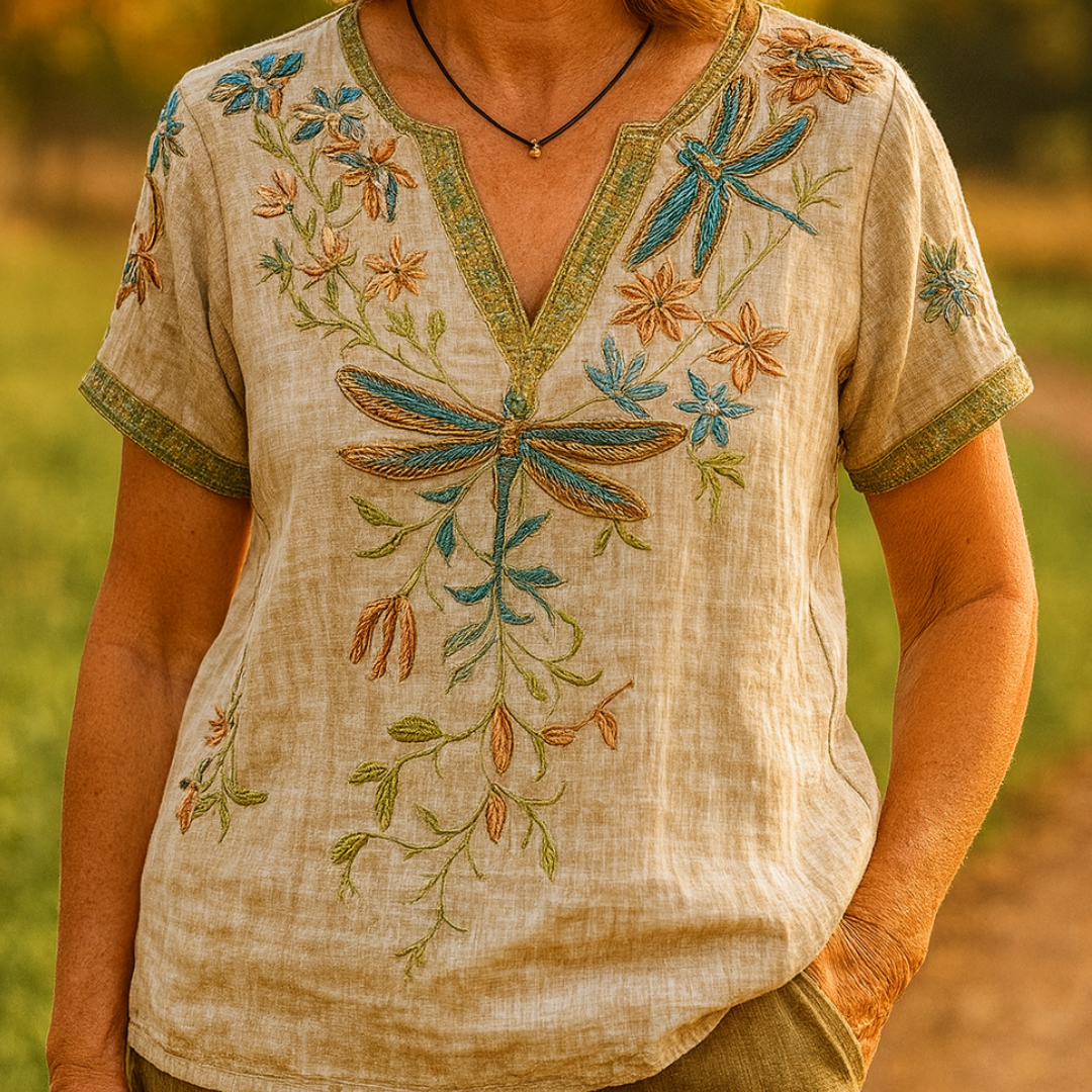 Camille™ | Blouse À Imprimé Floral Vintage